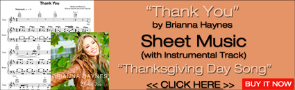 thank you by brianna haynes thanksgiving day song